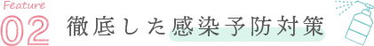 徹底した感染予防対策